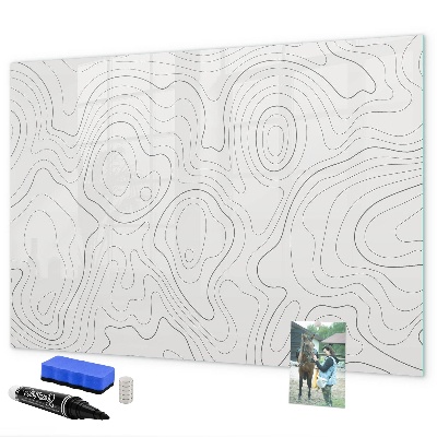 Magnettafel zum schreiben Moderne Fotodisplaytafel