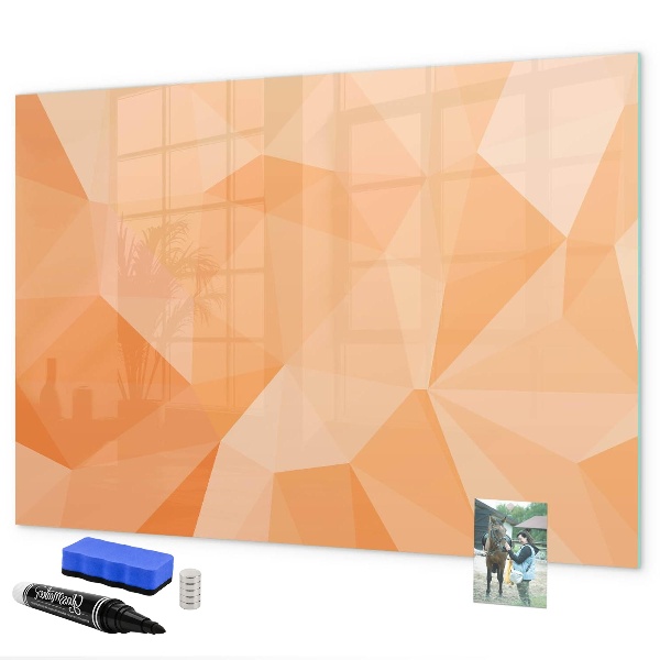 Schreib magnettafel Eine farbenfrohe Tafel zur Präsentation von Fotos