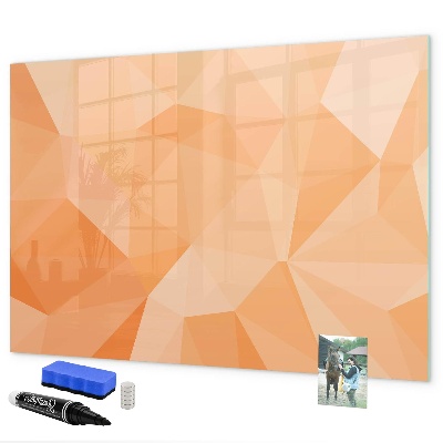 Schreib magnettafel Eine farbenfrohe Tafel zur Präsentation von Fotos