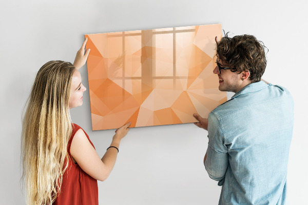Schreib magnettafel Eine farbenfrohe Tafel zur Präsentation von Fotos