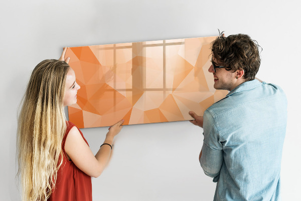 Schreib magnettafel Eine farbenfrohe Tafel zur Präsentation von Fotos