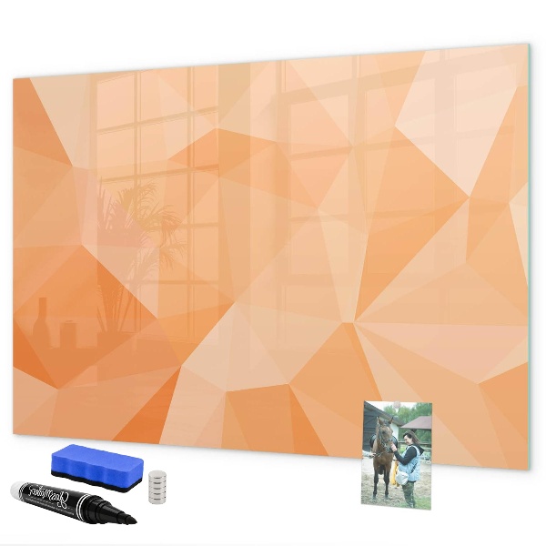 Schreib magnettafel Eine farbenfrohe Tafel zur Präsentation von Fotos