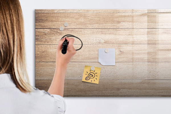 Magnettafel zum schreiben Eine stylische Tafel für Notizen und Fotos