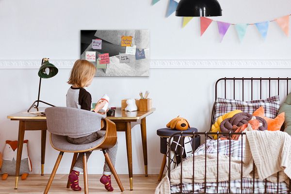 Magnettafel zum schreiben Moderne Tafel für Notizen und Fotos