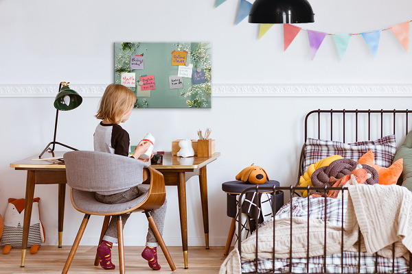 Magnettafel zum schreiben Eine stylische Tafel für Notizen und Fotos