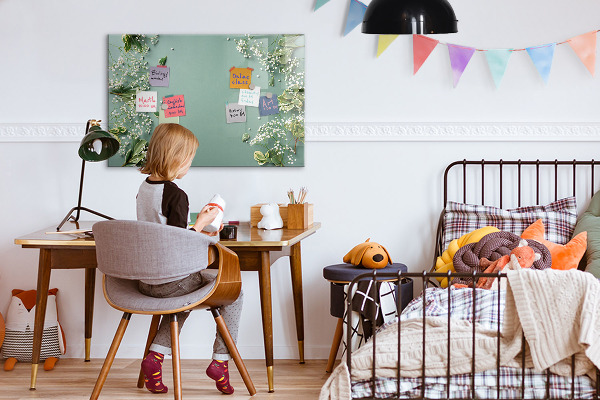 Magnettafel zum schreiben Eine stylische Tafel für Notizen und Fotos