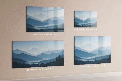Magnettafel zum schreiben Eine Landschaft mit Platz für Erinnerungen