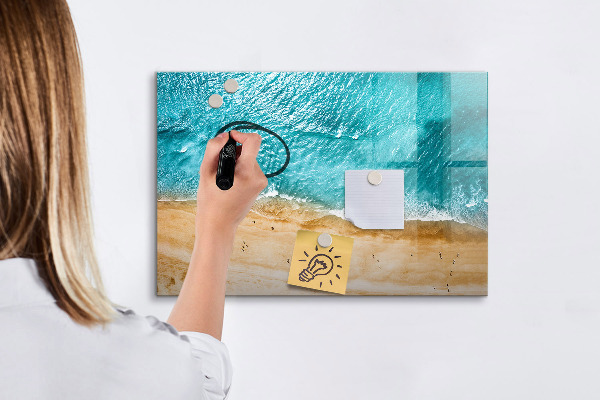 Magnettafel zum schreiben Eine stylische Tafel für Notizen und Fotos
