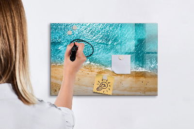 Magnettafel zum schreiben Eine stylische Tafel für Notizen und Fotos