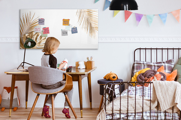 Schreib magnettafel Eine stylische Tafel für Notizen und Fotos