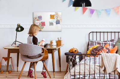 Schreib magnettafel Eine stylische Tafel für Notizen und Fotos