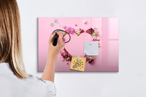 Magnettafel zum schreiben Kreative Pinnwand für Fotos und Notizen