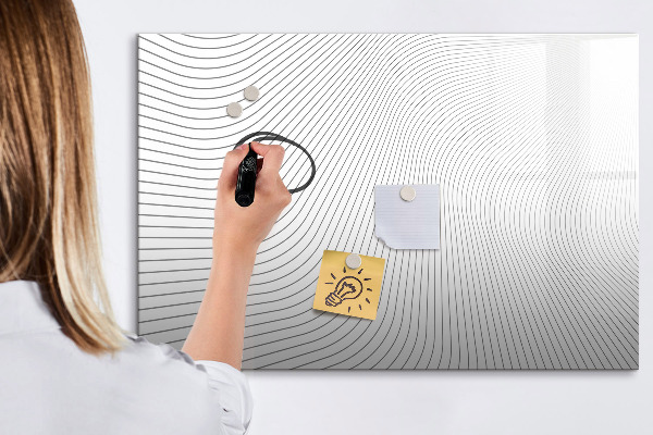 Magnettafel zum schreiben Moderne Pinnwand für Fotos und Notizen