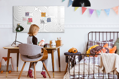 Magnettafel zum schreiben Moderne Pinnwand für Fotos und Notizen