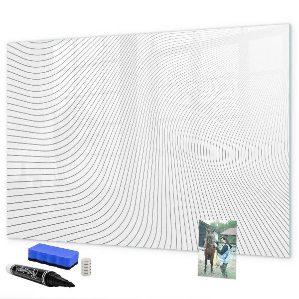 Magnettafel zum schreiben Moderne Pinnwand für Fotos und Notizen