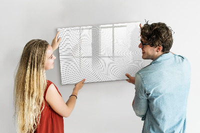 Magnettafel zum schreiben Moderne Pinnwand für Fotos und Notizen