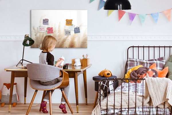 Magnettafel zum schreiben Moderne Pinnwand für Fotos und Notizen