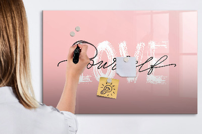 Schreib magnettafel Liebe in Fotos und Erinnerungen