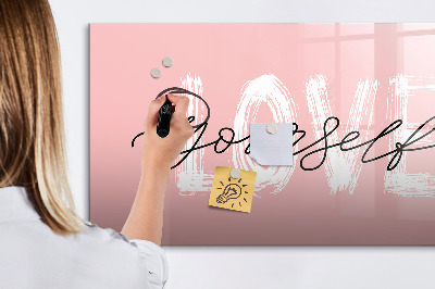Schreib magnettafel Liebe in Fotos und Erinnerungen