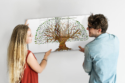 Schreib magnettafel Erinnerungsbaum mit Magneten und Stift