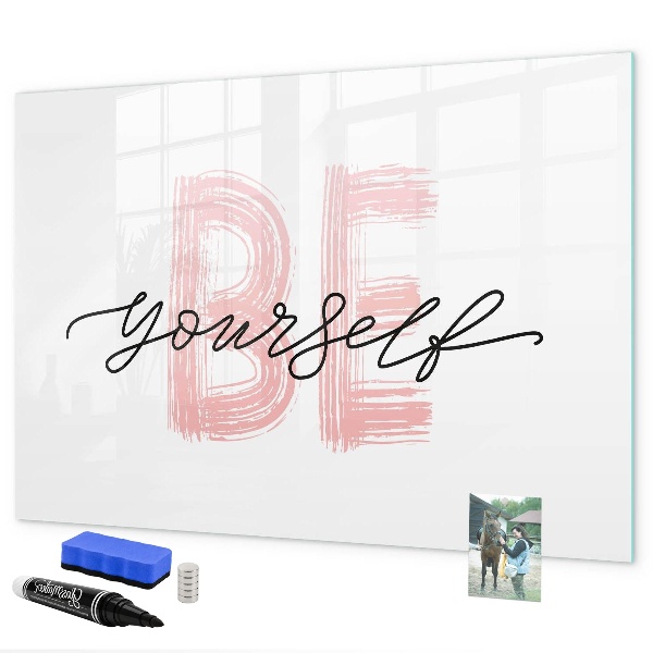 Magnettafel zum schreiben Ein inspirierender Ort für Erinnerungen und Fotos