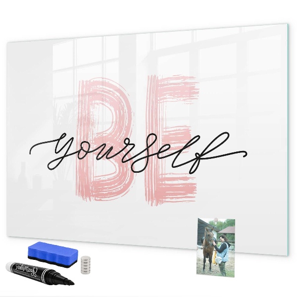 Magnettafel zum schreiben Ein inspirierender Ort für Erinnerungen und Fotos