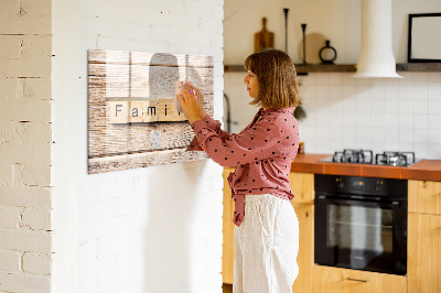 Schreib magnettafel Ein Set zur Präsentation von Fotos an der Wand