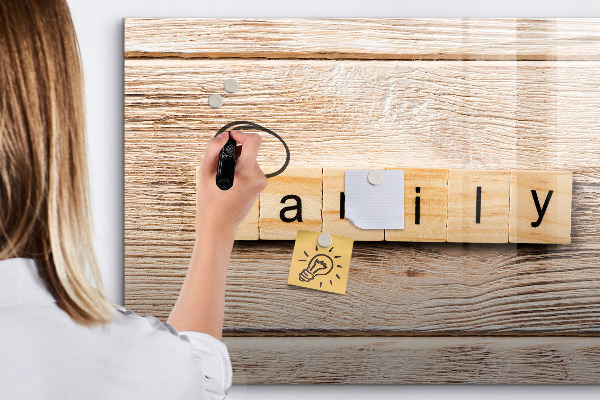 Schreib magnettafel Ein Set zur Präsentation von Fotos an der Wand