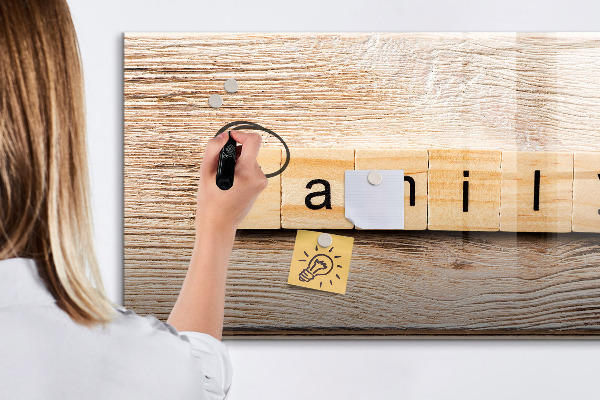 Schreib magnettafel Ein Set zur Präsentation von Fotos an der Wand