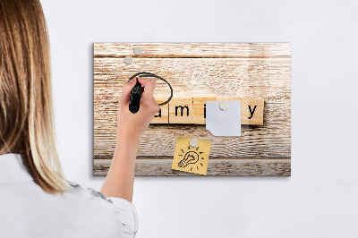 Schreib magnettafel Ein Set zur Präsentation von Fotos an der Wand
