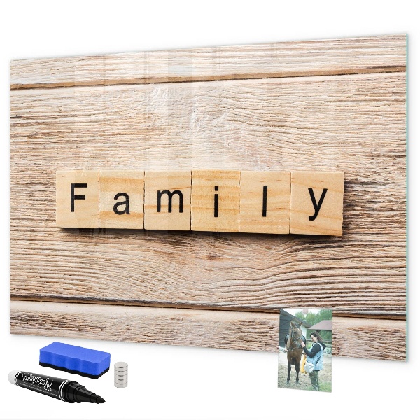 Schreib magnettafel Ein Set zur Präsentation von Fotos an der Wand
