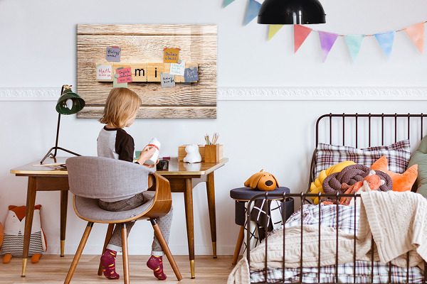 Schreib magnettafel Ein Set zur Präsentation von Fotos an der Wand
