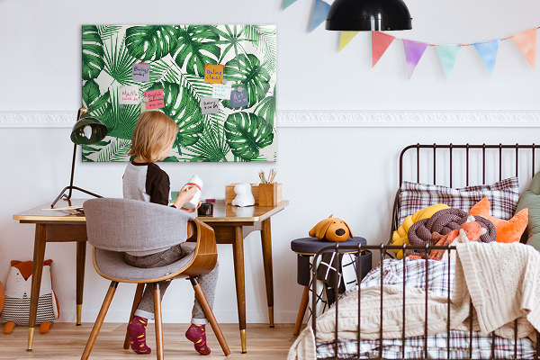 Magnettafel zum schreiben Grüne Tafel für Fotos und Notizen
