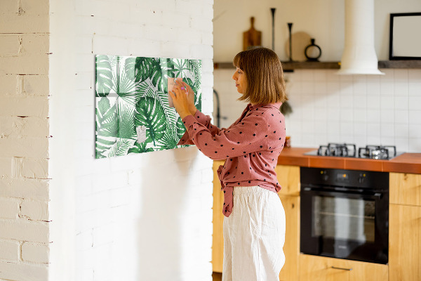 Magnettafel zum schreiben Grüne Tafel für Fotos und Notizen