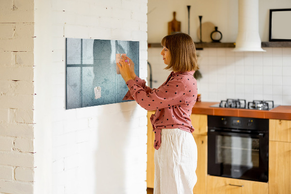 Schreib magnettafel Eine stylische Tafel für Notizen und Fotos