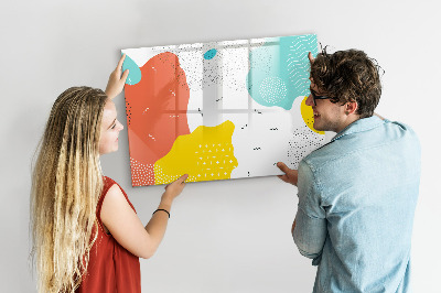 Magnettafel zum schreiben Kreative Pinnwand für Fotos und Notizen