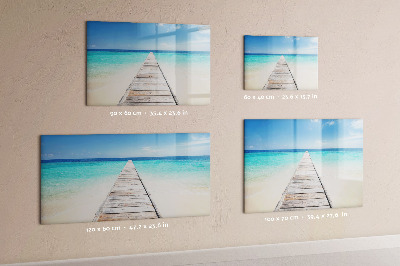 Magnettafel zum schreiben Ein Strand voller Erinnerungen und Fotos