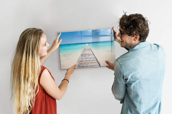 Magnettafel zum schreiben Ein Strand voller Erinnerungen und Fotos