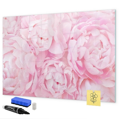 Schreib magnettafel Blumenmotiv mit Platz für Fotos