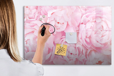 Schreib magnettafel Blumenmotiv mit Platz für Fotos