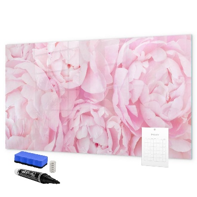 Schreib magnettafel Blumenmotiv mit Platz für Fotos