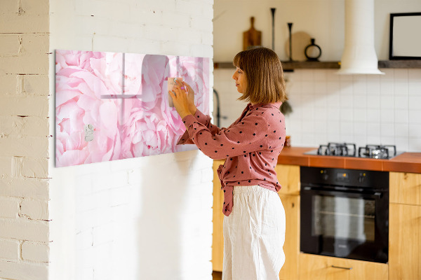 Schreib magnettafel Blumenmotiv mit Platz für Fotos