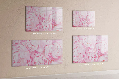 Schreib magnettafel Blumenmotiv mit Platz für Fotos
