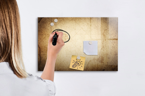 Magnettafel zum schreiben Notiztafel mit Fotos und Zubehör