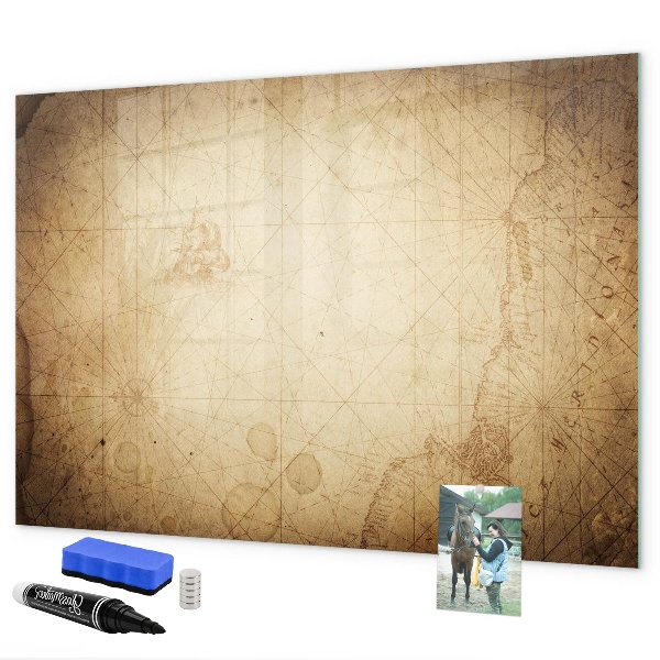 Magnettafel zum schreiben Notiztafel mit Fotos und Zubehör