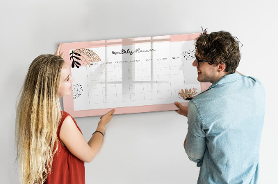 Magnettafel zum schreiben Monatsplaner mit Platz für Fotos