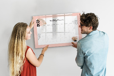 Magnettafel zum schreiben Monatsplaner mit Platz für Fotos