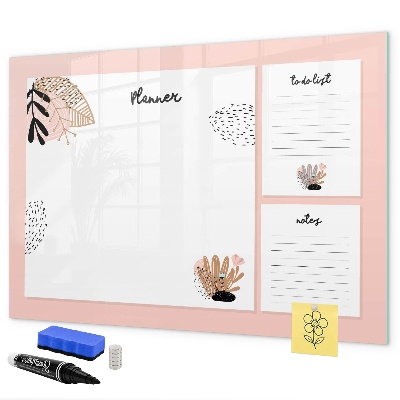 Schreib magnettafel Planer mit Platz für Fotos
