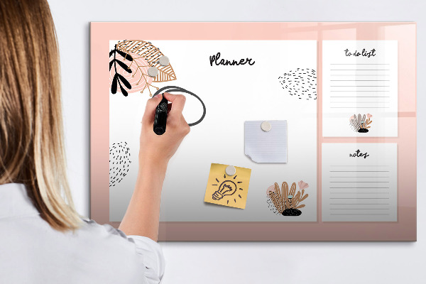 Schreib magnettafel Planer mit Platz für Fotos