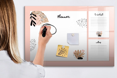 Schreib magnettafel Planer mit Platz für Fotos